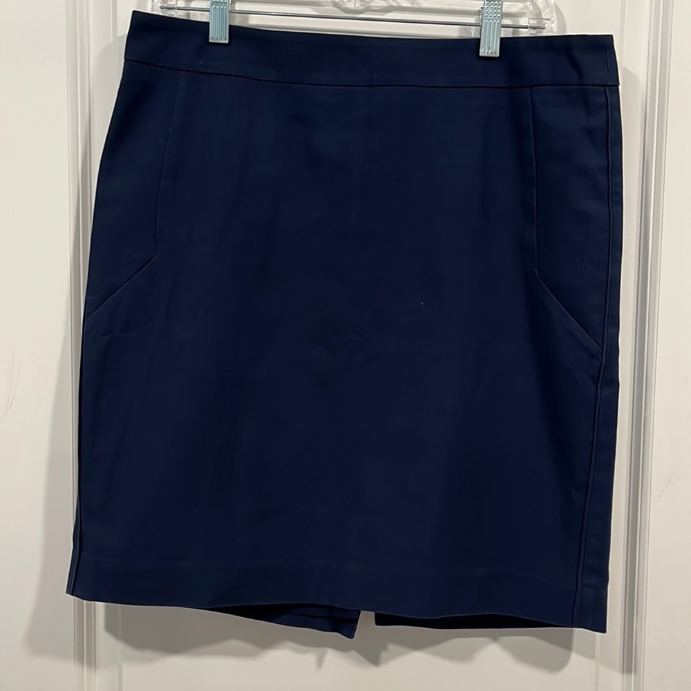 The Limited Navy Blue Pencil Skirt Women’s Size 12 Career Office Stretch Classic